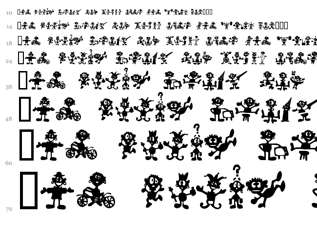 Little Big Man font waterfall
